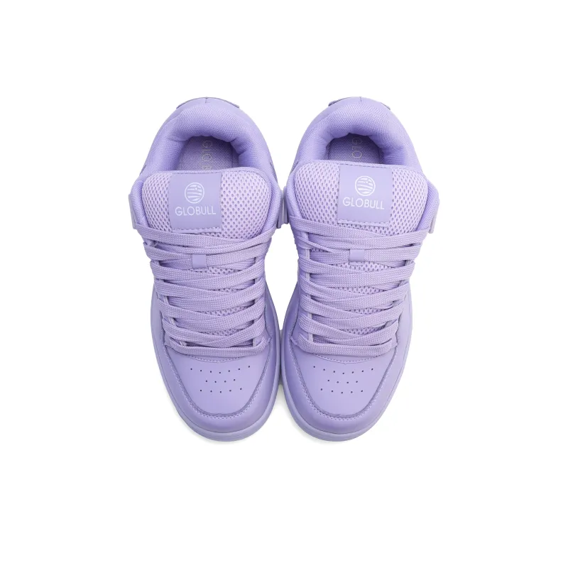 GLO BULL Skateboard Shoes Unisex Low Top Purple White-3