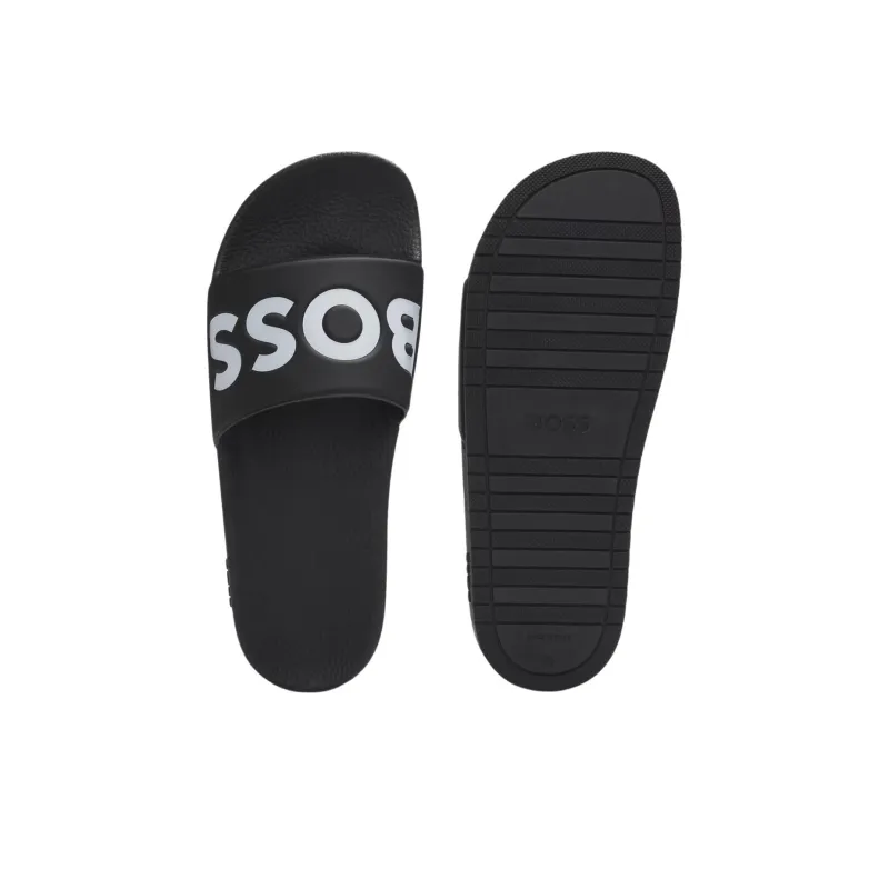 HUGO BOSS Slide Slippers Men's Black-4