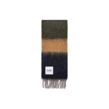 COS Mohair Knit Scarves Men's Navy Blue