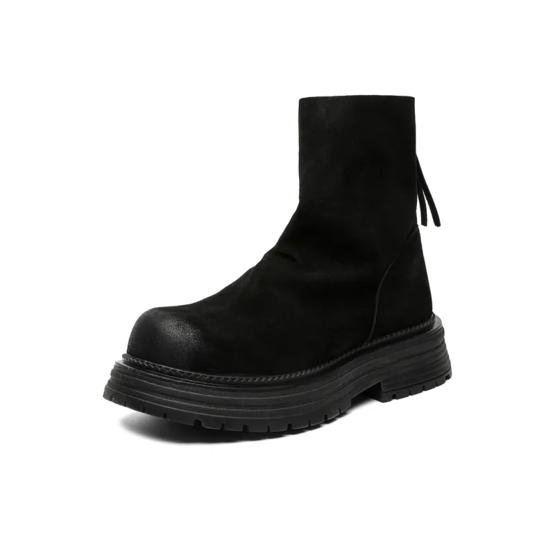 Chi Wolf Ankle Boots Unisex Black/Yellow/Green-1