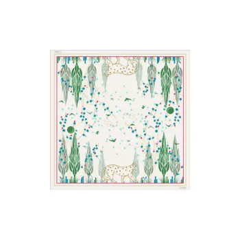 CARTIER Silk Silk Scarves Unisex White