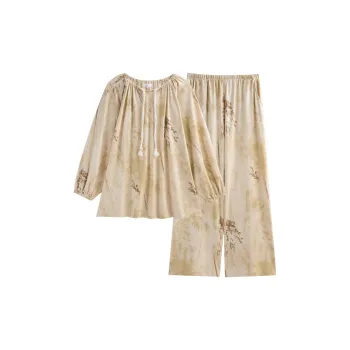 Same Language Pajama Set Women's Grass Yellow/Cloud Smoke