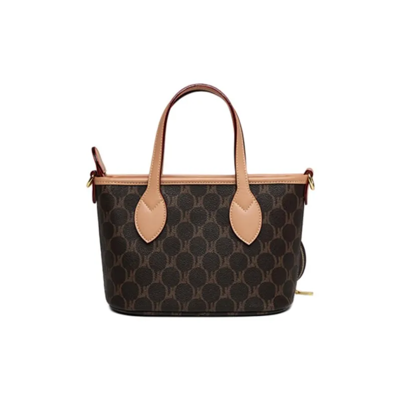 YZUE PVC Handbag Women's White Coffee-6