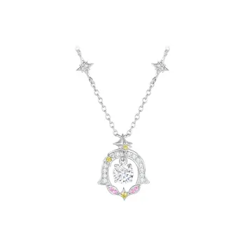 DESIGN CIRCLES S925 Silver Necklaces Women's