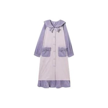 DAERLI Bath Robes Women's Purple