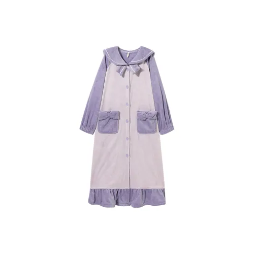 DAERLI Bath Robes Women's Purple