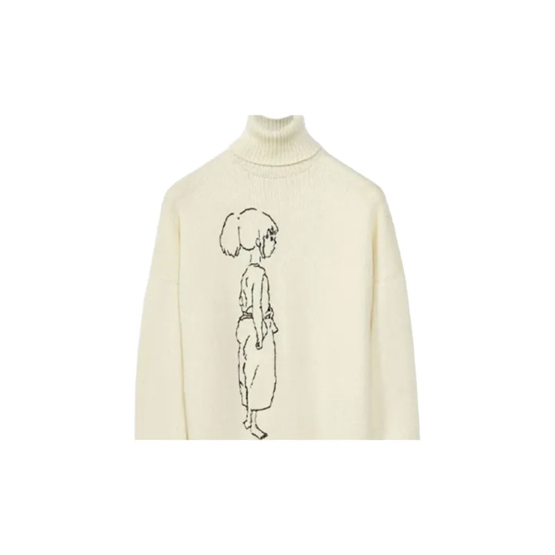 LOEWE x QIANYUQIANXUN Spirited Away SS22 Sweater Women's Ecru-2