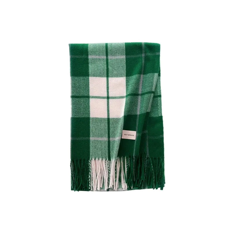 PISHUSHU Polyester Knit Scarves Unisex-2