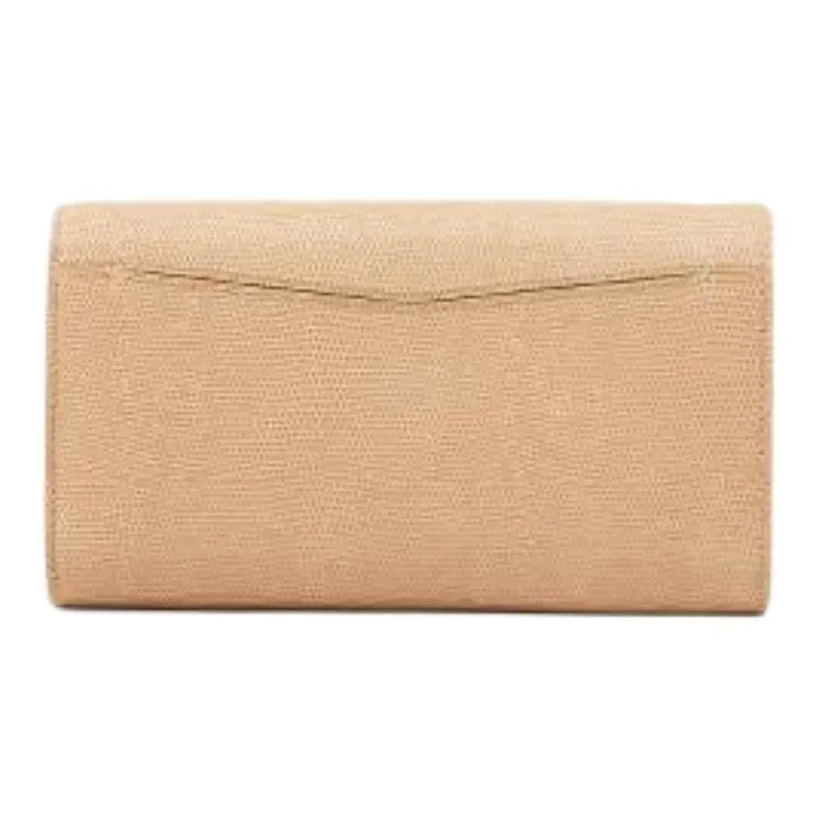 Sandro Leather Handheld Shoulder Bag Women's Beige-4