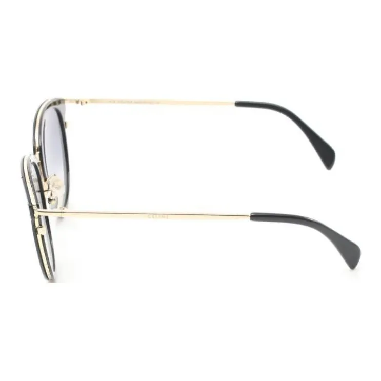 CELINE Acetate Metal Cat Eye Sunglasses Women's Black-2
