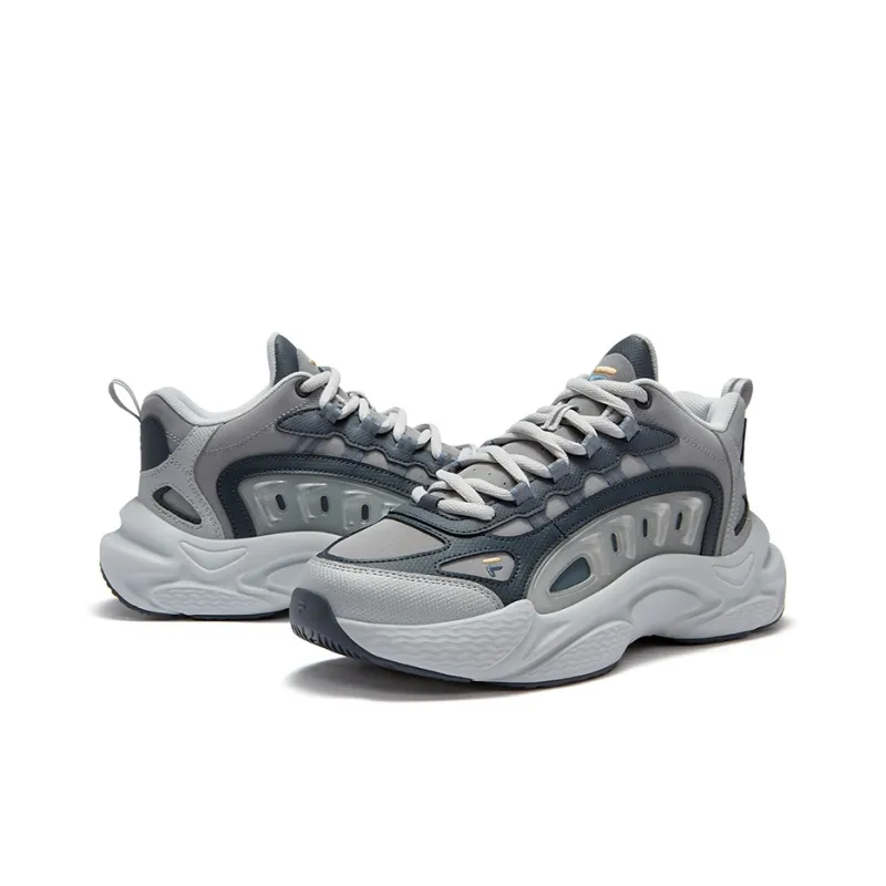 FILA FUSION SKY TRAIL DX Fishbone Head Anti-Slip Wear-Resistant Low-Top Casual Shoes Men's Gray-1