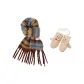 2 Pack (Knit Gloves+Caramel Scarf)
