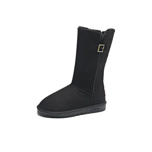 KUPE Warm Wear Resistant Slip Resistant Knee High Snow Boots Women's