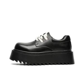 Fire Flying Fish Anti Slip And Wear Resistant Height Increasing Low Top Casual Shoes Men's Black