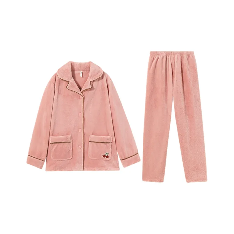 DAERLI Pajama Set Women's Russet Red-0