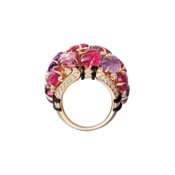CARTIER Diamond Rings Unisex Purple