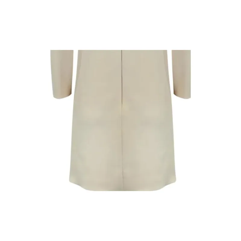 Elisabetta Franchi Logo Embellished Crepe Crewneck Mini Dress-7