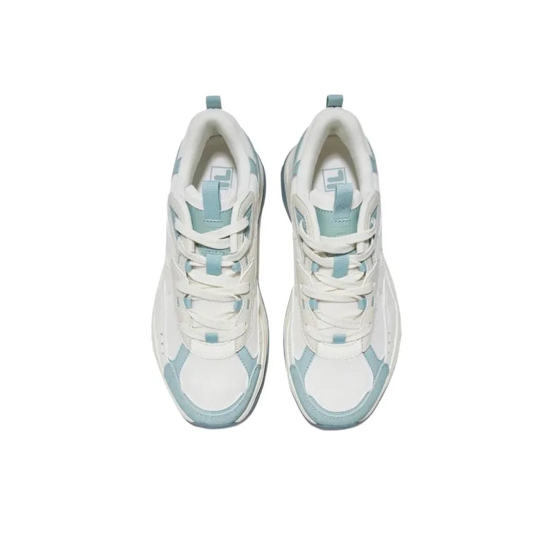 FILA Wood Block Wear resistant And Lightweight Low Top Casual Shoes Unisex White-2