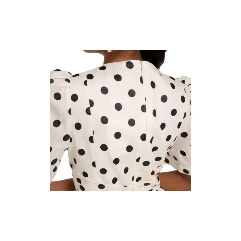 Zimmermann Short Sleeved Dress Women's White-4