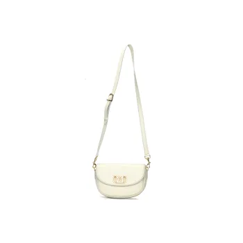 MCM Mode Travia Leather Saddle Bag, Shoulder Bag, Crossbody Bag Small Size Women's Green