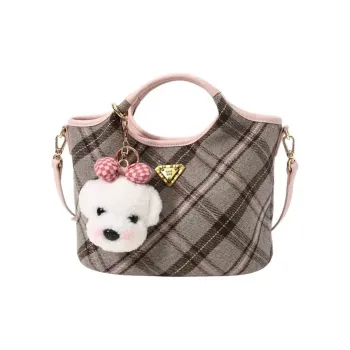 DALO Canvas Canvas Bag Basket Bag Shoulder Bag Crossbody Bag Handbag Women's Pink