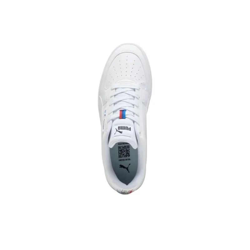 PUMA BMW M Motorspor Anti Slip Wear Resistant Low Top Casual Shoes Men's White-3