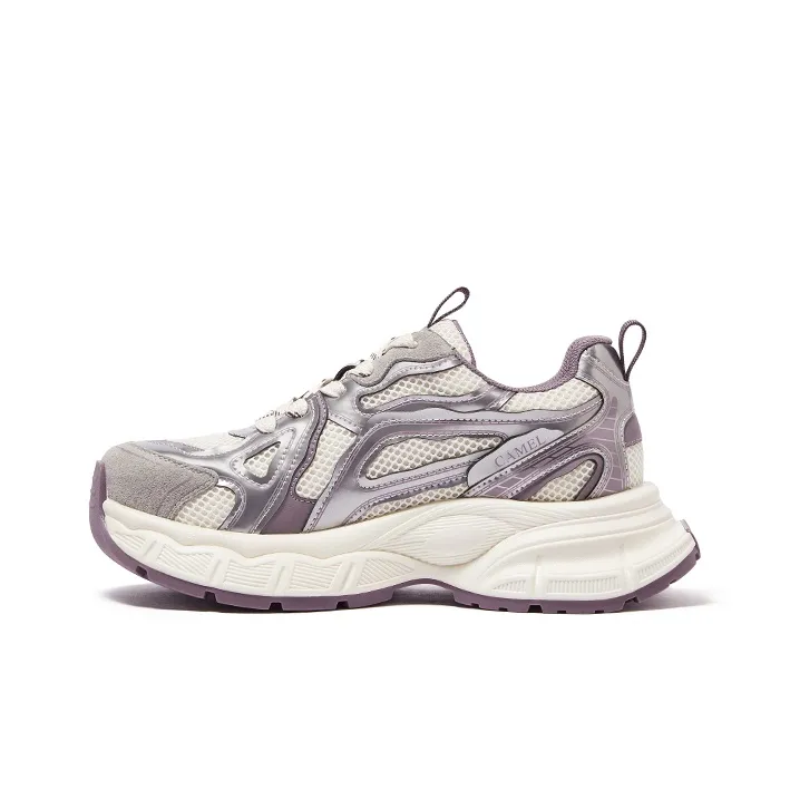 CAMEL Anti-Slip And Wear-Resistant Height Increasing Chunky Sneakers Women's-6