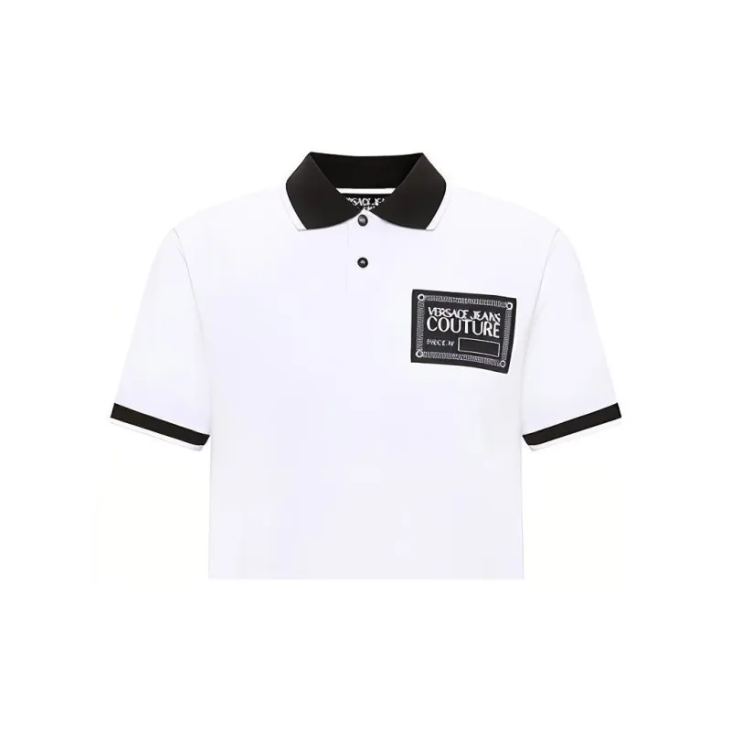 VERSACE JEANS COUTURE SS22 Polo Shirt Men's White-3