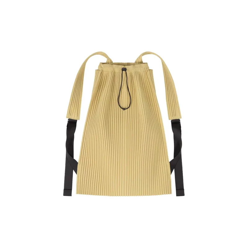 ISSEY MIYAKE Polyester Backpack Men's Mustard Yellow-0