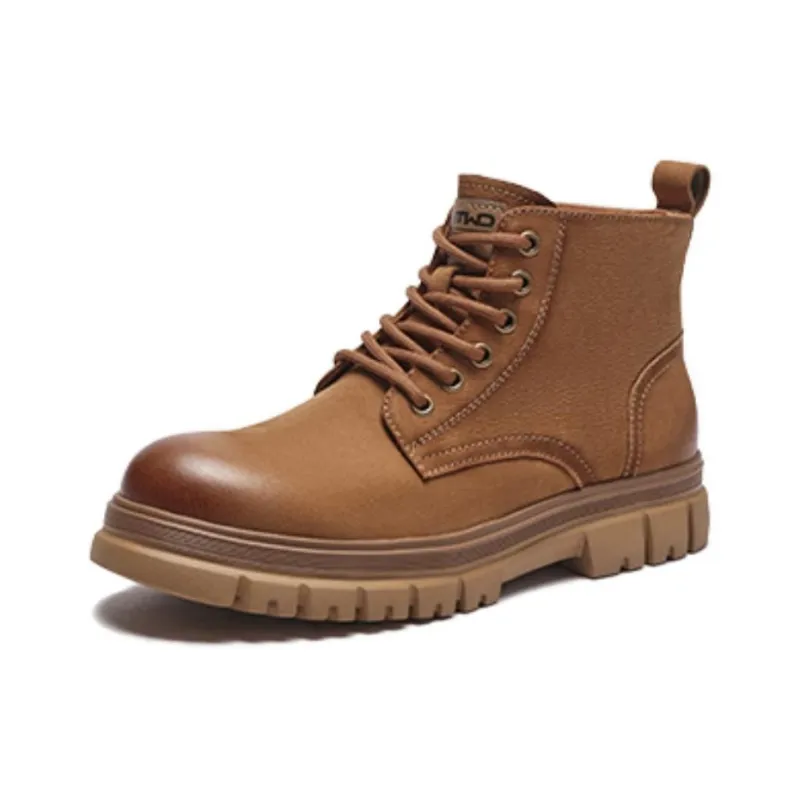 Hotwind Ankle Boots 4.5cm Men's Apricot-2