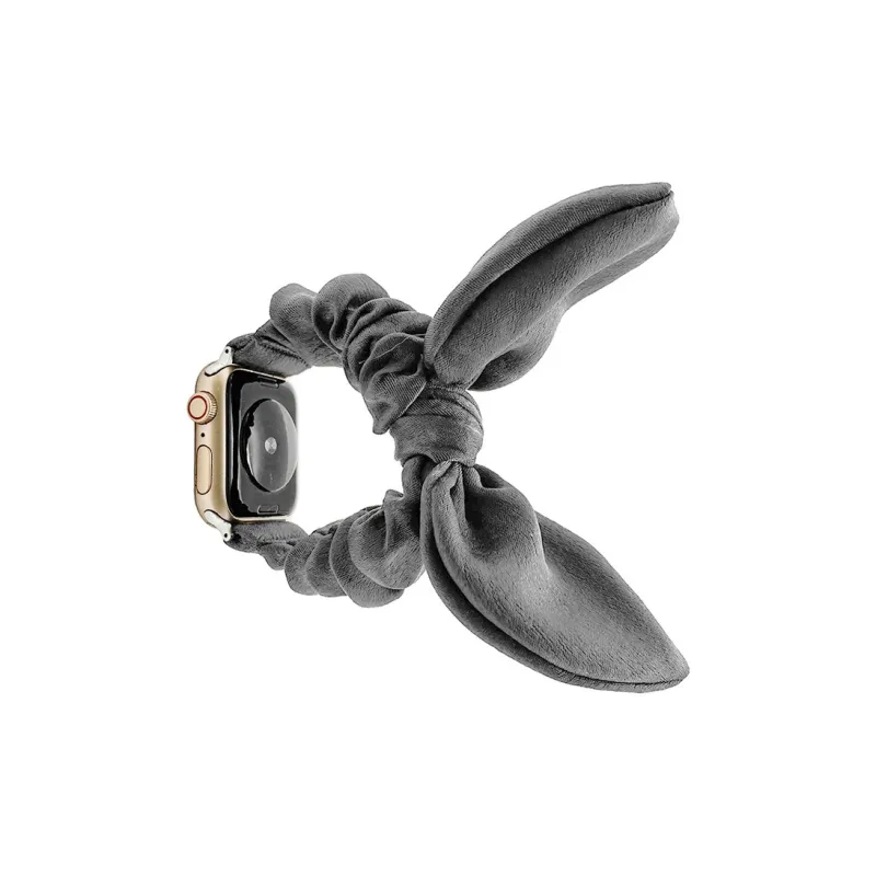 CHRROTA Watch Band Apple Compatibility Bowknot 3D Effect Ear Material-4
