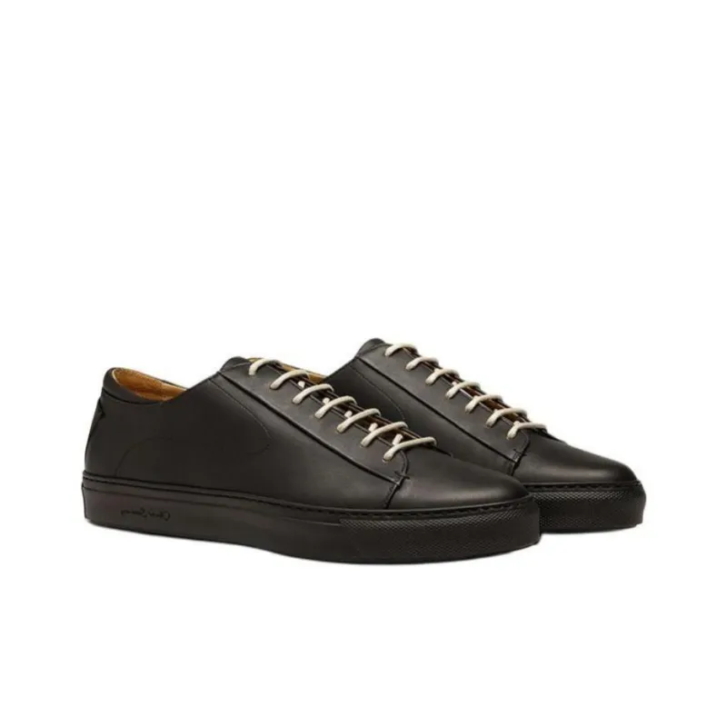 Oliver Sweeney Low-Top Skateboard Shoes Men's Black-3