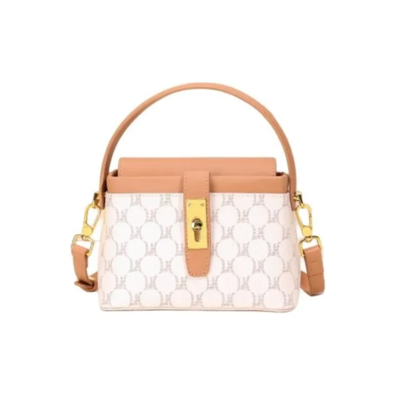 YZUE PVC Handbags Shoulder Bag Crossbody Bag Regular Women's White/Coffee-0