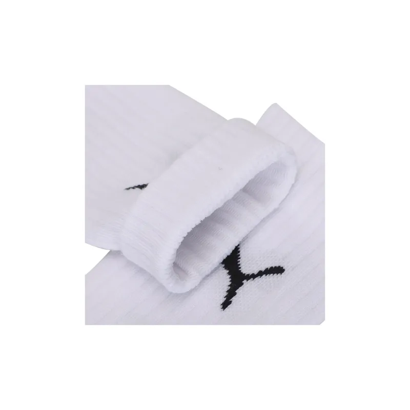 PUMA Mid Calf Socks Unisex 3 Pack White-3