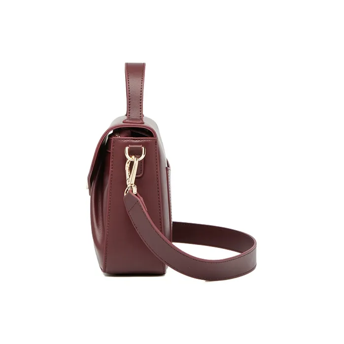 ZOOLER Top Grain Cow Leather Handbag, Shoulder Bag Women's Angela Red-2