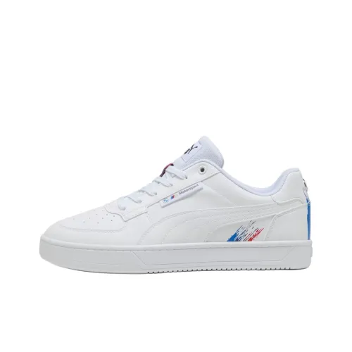 PUMA BMW M Motorspor Anti-Slip Wear-Resistant Low-Top Casual Shoes Men's White