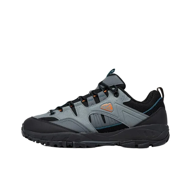 361° Shock Absorbers With Slip Resistant Features Low Top Hiking Shoes Men's Black Gray-0