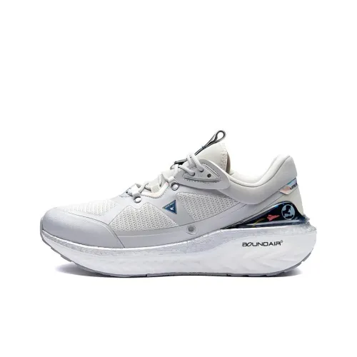 361° Cushioning Low Top Running Shoes Men's Silver White Comfortable