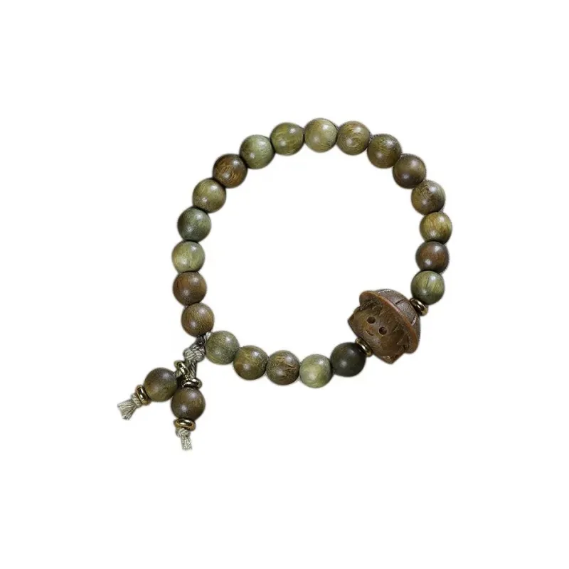 YUFENGXI Green Sandalwood Bracelets Unisex-0