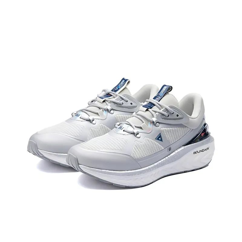 361° Cushioning Low Top Running Shoes Men's Silver White Comfortable-2
