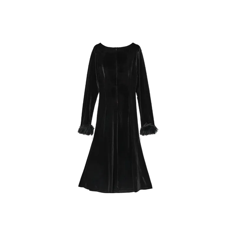 WESTLINK Long Sleeved Dress Women's Black-1