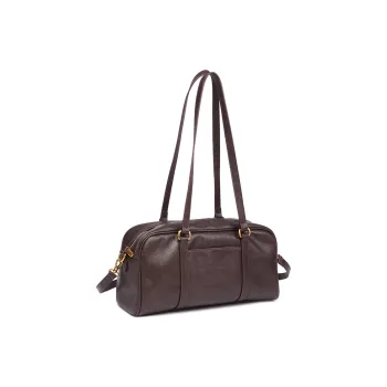 GELANDAI Cow Leather Shoulder Bag Women's Black/Brown