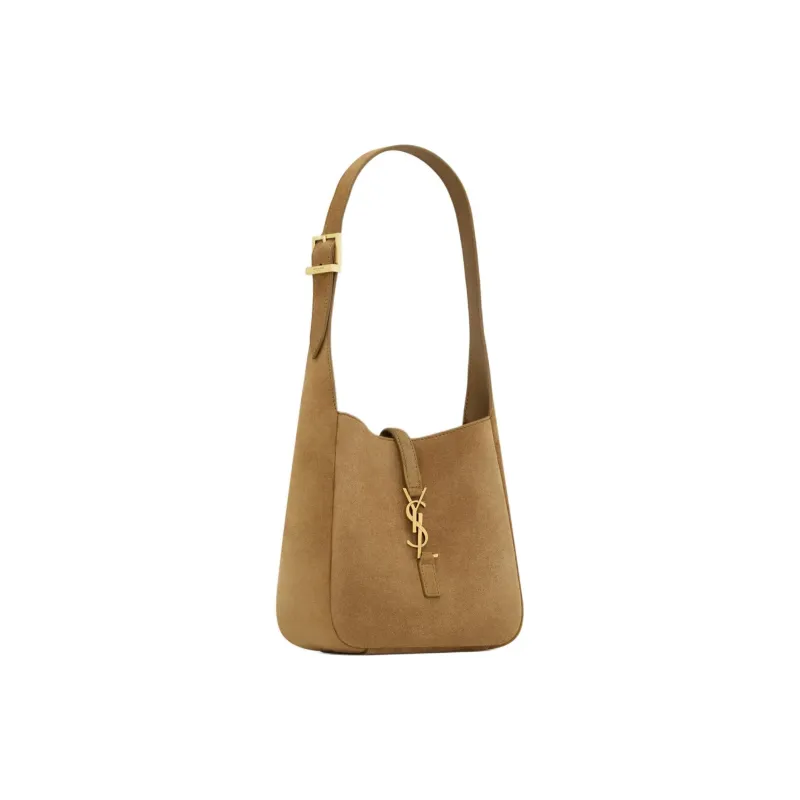 SAINT LAURENT LE5A7 Calfskin Crossbody Bag, Shoulder Bag Women's Khaki-2