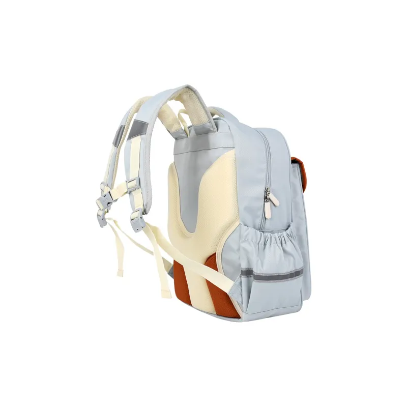YOME Polyester Student Bag Large Size Blue Light Green-9