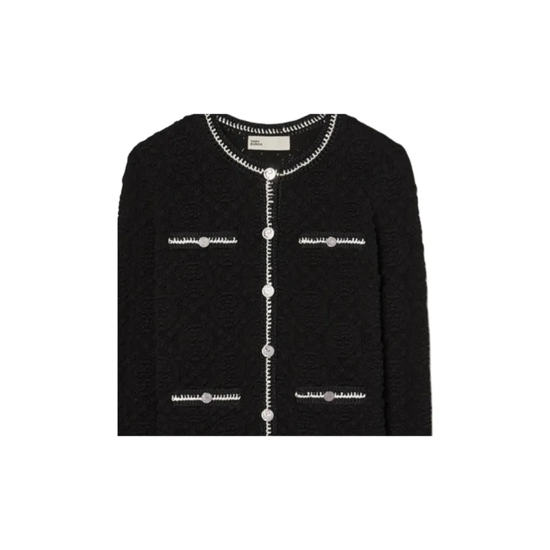 TORY BURCH Buttoned Embroidered Jacket-5