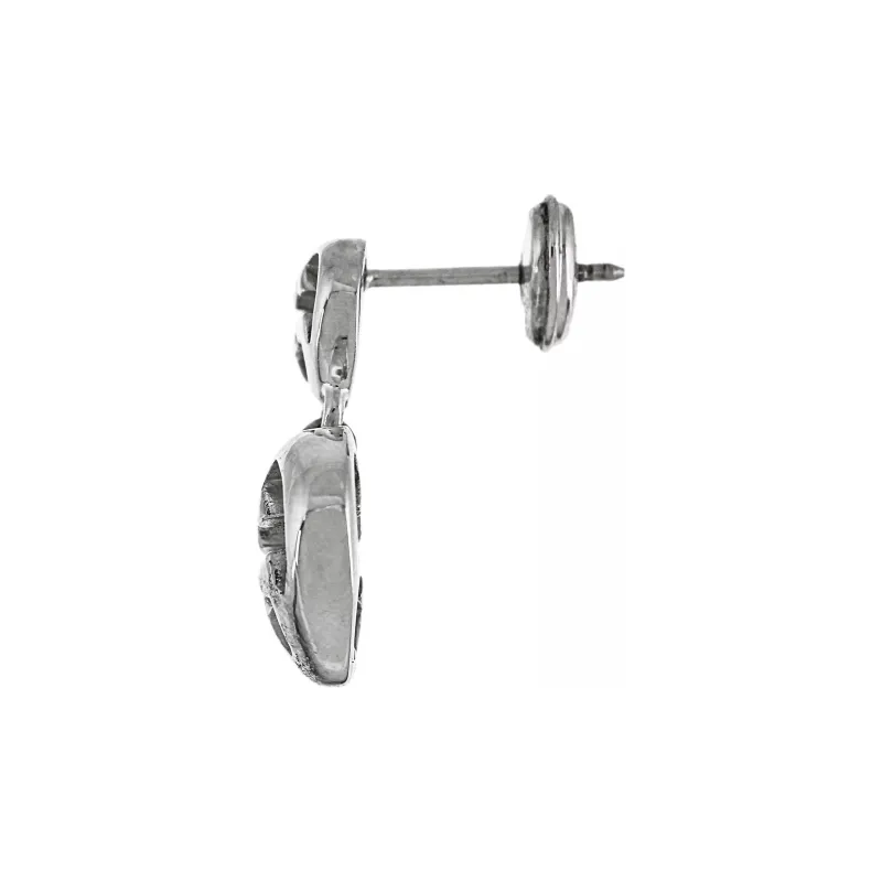 GUCCI 925 Sterling Silver Earrings Women's Silver-1