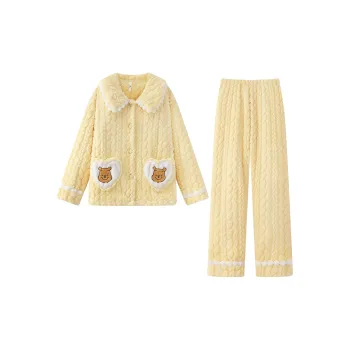 Gongdie x Disney Pajama Set Women's Yellow