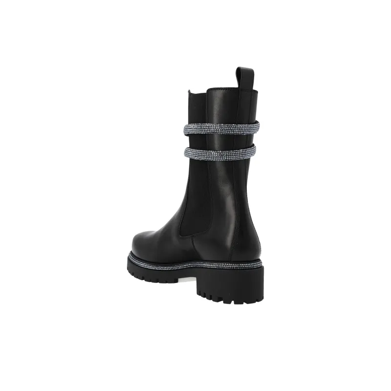 RENE CAOVILLA Cleo Short Chelsea Boots Women's Black-3