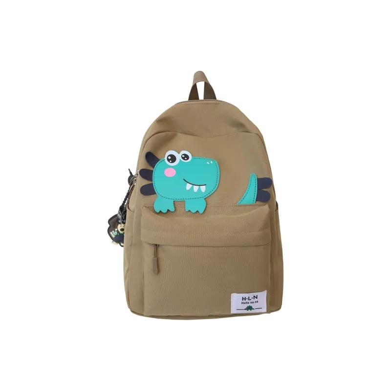 DCLOUD Nylon Backpack Regular Unisex Red/Black/Pink/Green/Khaki-13