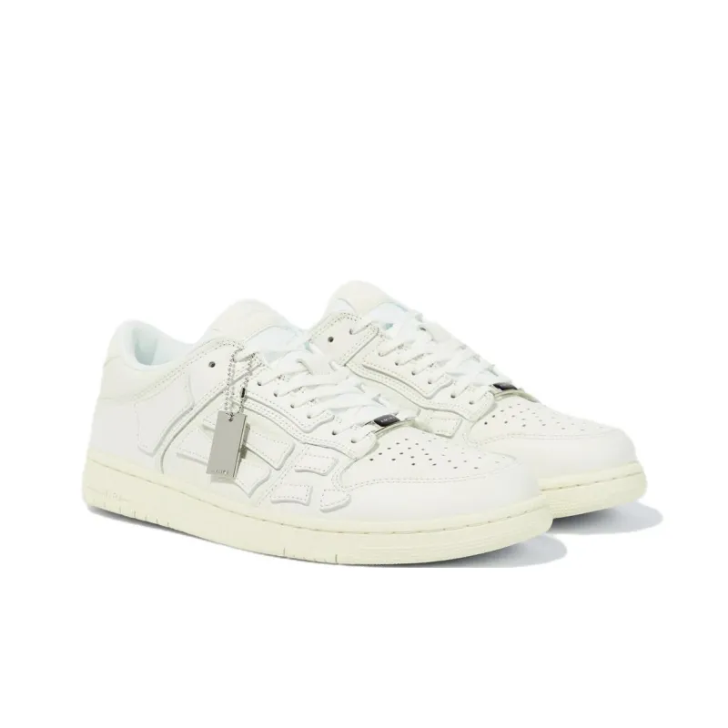 AMIRI Skel-top Leather Low-top Sneakers-4